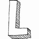 Letter Block Large Alphabet Coloring sketch template