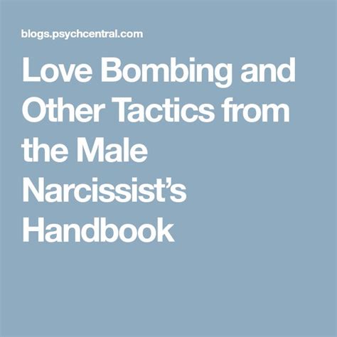 love bombing   tactics   male narcissists handbook