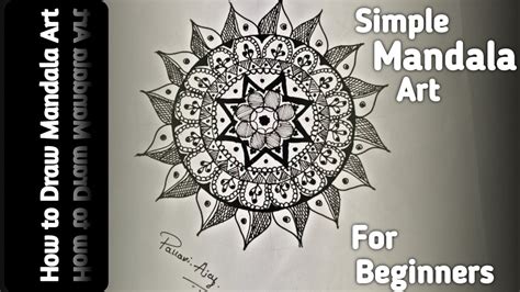mandala art  learners simple mandala art step  step method