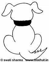 Dog Coloring Pages Back sketch template