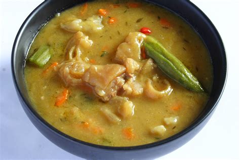 caribbean cowheel foot soup recipe