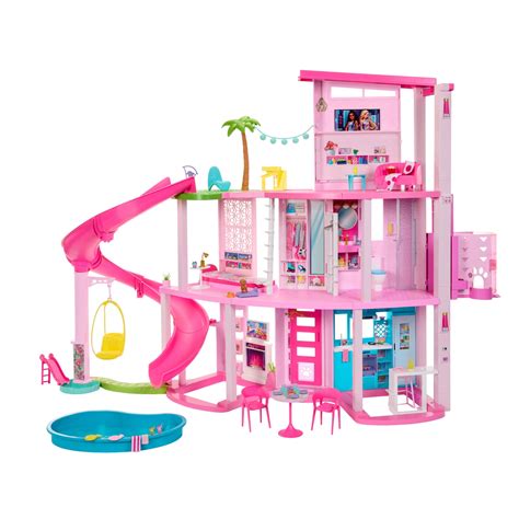 barbie dreamhouse pool party doll house hmx mattel