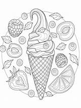 Cream Kids Food sketch template