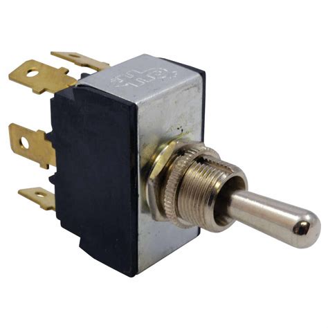 momentary toggle switch  standard handle double pole double throw mill supply