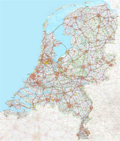 koop landkaart nederland groot  voordelig  bij commee