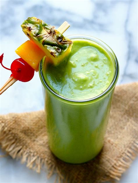 delicious tropical green smoothie baker  nature