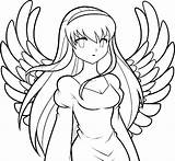 Coloring Pages Anime Girl Print Getcolorings sketch template