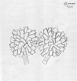 Pom Poms Draw Drawing Cheer Coloring Sketch Pompoms sketch template