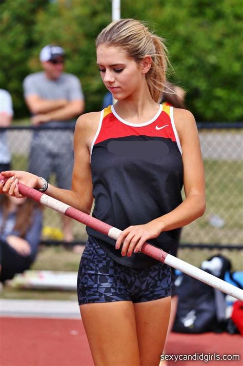 sexy sport girl blonde in spandex shorts sexy candid