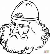Coloring Viking Beard Pages Big Vikings Leif Erikson Drawing Supercoloring Ages Middle Printable Clipart sketch template