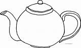 Teapot Coloring Bold Pages Wecoloringpage sketch template
