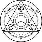 Alchemy Transmutation Alchemist Fullmetal Occult Alchemic Fma Geometry Esoteric Magick sketch template