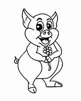 Pig Coloring Pages Coloringpages1001 Gif sketch template