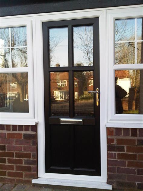 traditional upvc front door  black residential front doors exterior doors upvc front door