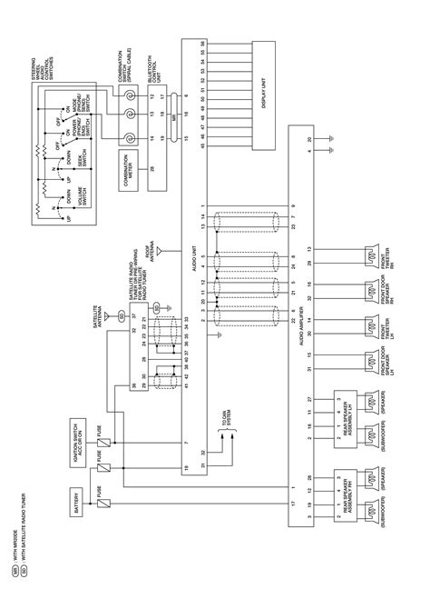audio wiring diagram   nissan sentra  fosgate package rear  headunit  amp plugs