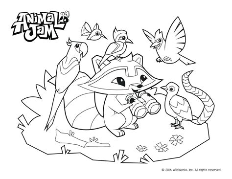 animal jam coloring pages   thousand