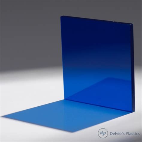 transparent blue acrylic sheet delvies plastics
