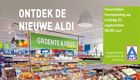 feestelijke heropening aldi doesburg op  september