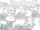 Sylvanian Coloriage Critters Calico Conejo Paques Conejos Hellokids Gatito Huevos Caza Coloriages Sheets Coloringtop Comparte sketch template