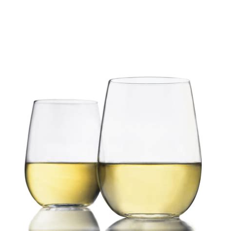 libbey vina 4 piece stemless white wine glass set 89694