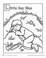Blue Boy Little Coloring Nursery Preschool Worksheets Activities Rhymes Color Pages Education Colouring Worksheet Sheets Crafts sketch template