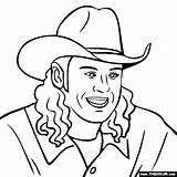 Blake Shelton Coloring Pages Clipart Music Thecolor Online sketch template