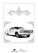 Impala Lowrider sketch template