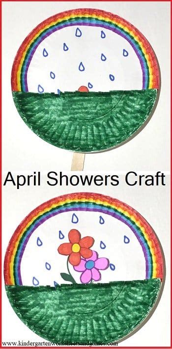 april showers bring  flowers craft