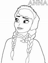 Coloring Anna Frozen Pages Disney Princess Pixar Elsa Coronation Color Face Print Template Sketch Christmas Tocolor Sheet Button Using sketch template