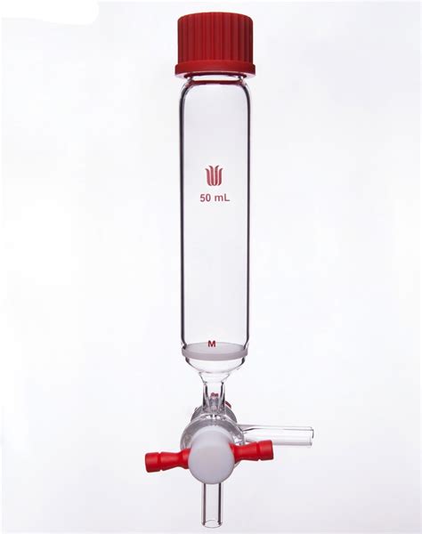 solid phase peptide synthesis vessel   bore ptfe stopcock capaci