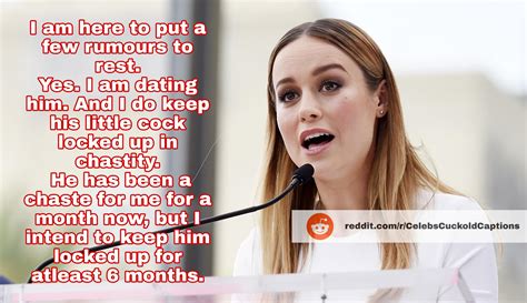 Brie Larson Femdom Chastity Caption Scrolller