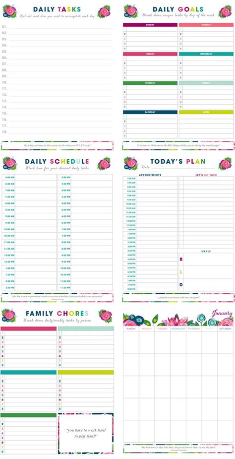 printables planner printables   printables life