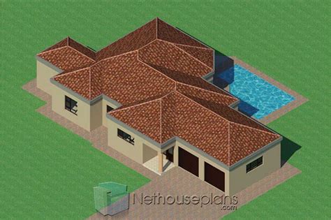 bedroom house plan  garage house designs