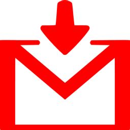 red gmail login icon  red mail icons