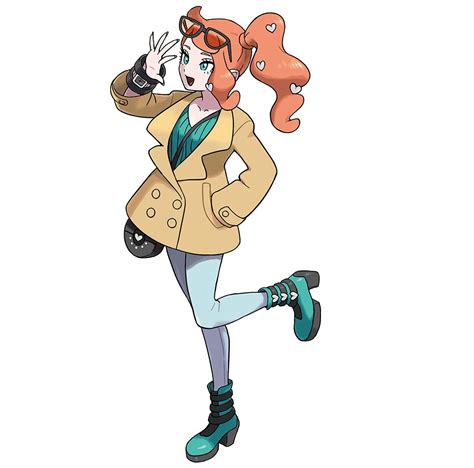 Official Artwork For New Character Sonia In Pokémon Sword
