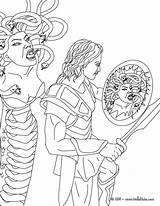 Coloring Medusa Perseus Greek Pages Mythology Mythologie Coloriage Para Colorear Méduse Myth Persée Et Grec La Heroes Mitología Hellokids Myths sketch template
