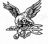 Navy Seal Logo Seals Tattoo Drawing Tattoos Vector Symbol Drawings Trident Getdrawings Insignia Usmc Emblem Paintingvalley Vectors Choose Board sketch template
