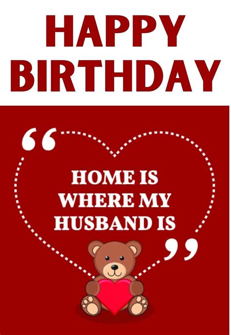 printable birthday cards  husband