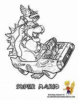 Mario Kart Bowser Coloring Pages Bros Printable Characters Super Colouring Kids Popular Book Boys Coloringhome Library Clipart sketch template