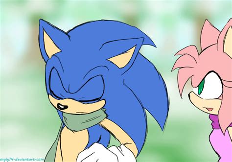 Un Besito Nunca Va Mal Xd Sonic Y Amy  Sonic Y Amy