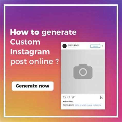 Fake Instagram Post Generator Zeoob