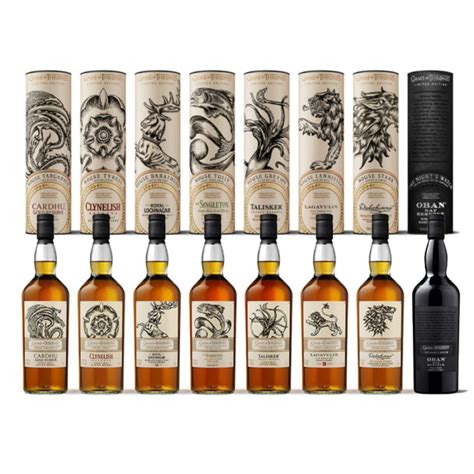 game  thrones whisky collection  bottle set whisky foundation