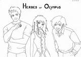 Olympus Heroes Coloring Pages Leo Piper Jason Template sketch template