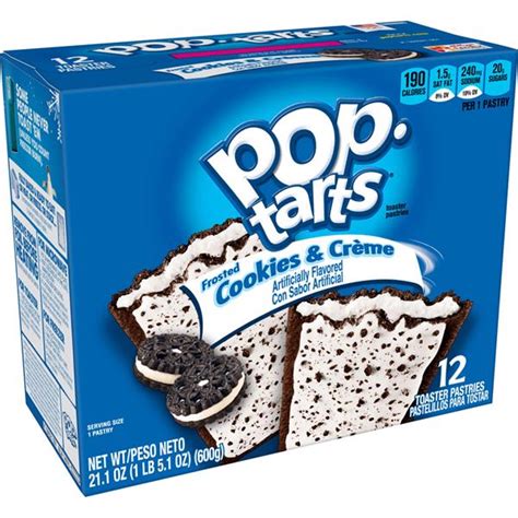 kellogg s pop tarts frosted cookies and creme toaster pastries 12ct hy