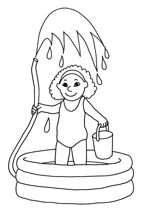 waterfall coloring page