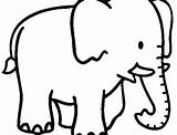 Coloring Elephant Pages Face Printable Getdrawings Getcolorings sketch template