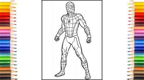 spider man homecoming coloring pages homecoming spider suit