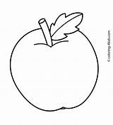 Coloring Pages Kids Drawing Simple Fruit Apple Basic Printable Fruits Easy Color Print Children Sheets Clipart Bird Drawings Clipartbest Books sketch template
