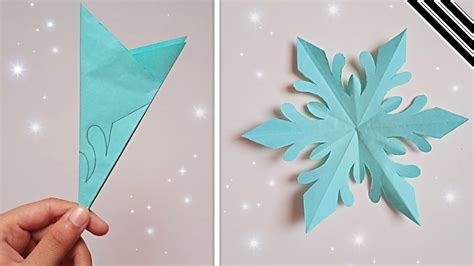 How To Make 6 Pointed Snowflakes With Paper And Scissors Christmas