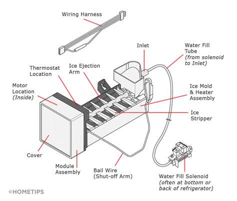 ice maker parts diagram heat exchanger spare parts